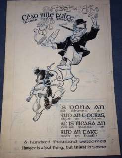 Original Comic Art by Walt Kelly - Céad Mile FÃ¡ilte - Speciality Drawing (1950’s) | Catawiki