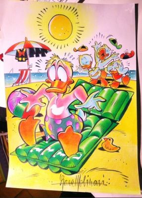 LARA MOLINARI Illustrazione originale a colori Disney A4 21x30cm di Paperino. | eBay Europe (Buy It Now)
