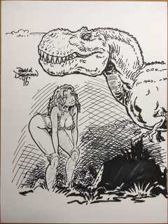 Budd Root | Budd Root - Sexy Early Cavewoman Commission (1996) | ComicArtFans Classifieds