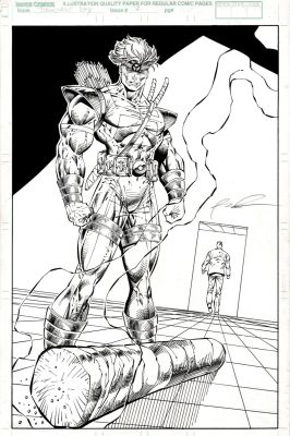Jonathan Sibal, Rob Liefeld - Judgement Day #2 Last Pg Splash (1997)