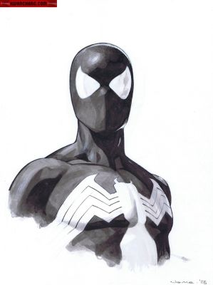 Jerome Opena | Sketches Issue Spider-Man (Black Costume) | Kwan Chang