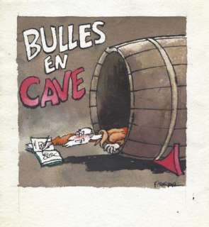 F’murr (Richard Peyzaret,... | Bulles en Caves représentant l’auteur dans un tonneau.... | Coutau Bégarie