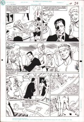 Norm Breyfogle, Steve Mitchell | Batman #463 P.18 - Bruce Gambling - 1991 | Anthony’s Comic Book Art