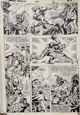 Kerry Gammill | Marvel Team Up 129 Page 18 | Panel Page Art