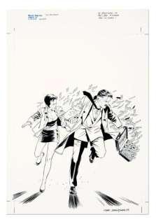 Denayer | Wayne Shelton - Encre de chine pour la couverture de... | Coutau Bégarie