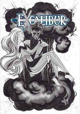 Oscar Herrero | Excalibur Nightcrawler And Megan Pinup | TDArt