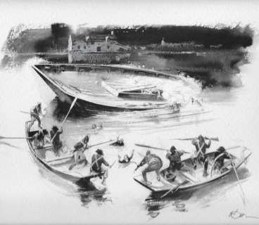 Follet, René - Dessin original publié - Petite histoire des guerres de vendée | Catawiki