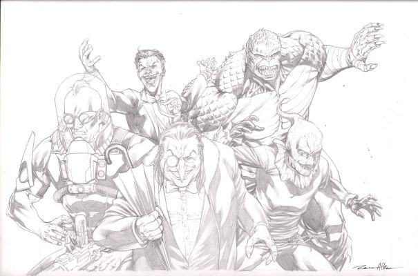 Robert Atkins | Batman Rogues Gallery Pencil Art - Signed | Anthony’s Comic Book Art