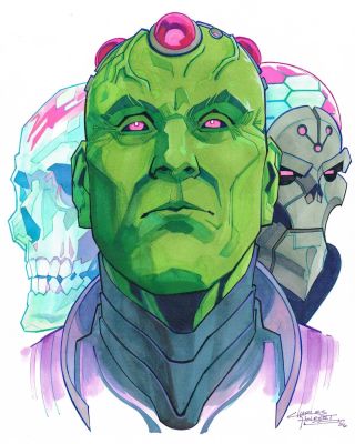 Charles Holbert, Jr | Brainiac Head Shot Pinup Dc | TDArt