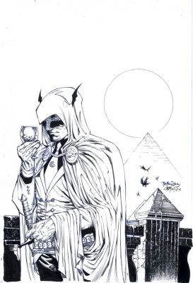 Jp Mayer | Marc Spector: Moon Knight Issue 06 Page Hellfire Gala Event Cover | ComiConArt