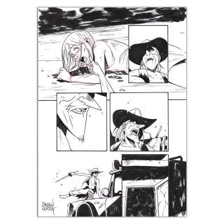 Sylvain Repos – Lowreader 5 | L’Ultime Samouraï de la Route 66 - Planche originale page 62 | Achetez de l’Art