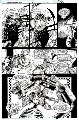 Ethan Van Sciver | Cyberfrog #1 P 11 (Very First Issue! Super Detailed Page!) 1995 | Romitaman