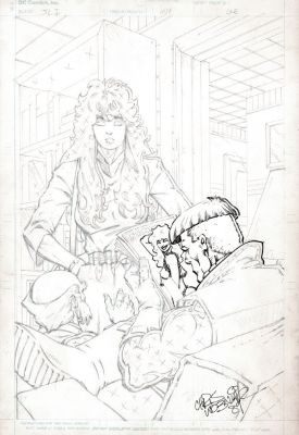 Chris Wozniak | Justice League International Unpublished Splash (Guy Gardner!) 1989 | Romitaman