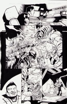 Jay Leisten | Imperial Guardians #2 Pg. 9 - Interior Page Cosmic Ghost Rider Action Page - Signed | Anthony’s Comic Book Art