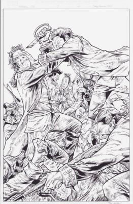 Jay Leisten | Marvel 1776 #3 - Fight Scene Splash Page - 2026 Signed Issue 3 Page 14 | Anthony’s Comic Book Art