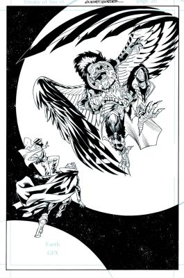 Yvel Guichet | Trinity of Sin #1 P 20 Splash (Phantom Stranger, the Question, Pandora Story!) 2014 | Romitaman