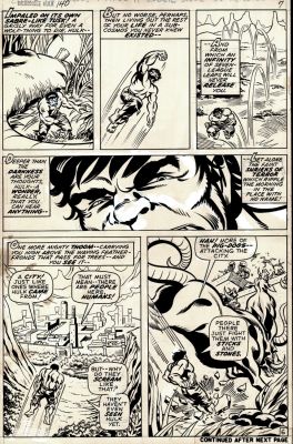 Herb Trimpe Sam Grainger - Incredible Hulk #140 P 6 (Hulk in Every Panel From 1St Jarella Story & Written By Harlan Ellison!) 1971