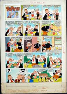 Bill Mevin - Popeye - Feed A Hungry Dog Day (Signed)