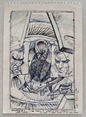 Lee Sullivan Original Art 1992 - Marvel’s Tekworld #7 Cover Sketch & Annotations | eBay Europe (Buy It Now)