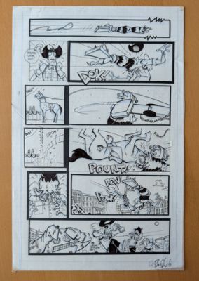 Scud The Disposable Assassin original INK & PENCIL - Signed by Rob Schrab