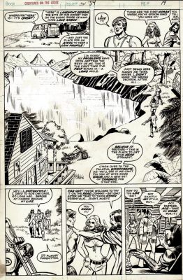 Frank McLaughlin, George Perez | Creatures on the Loose #34 P 14 Semi-Splash (1975) | Romitaman