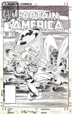 Paul Neary | Captain America 302 Cover | Panel Page Art
