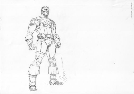 Marko Djurdjevic | Avengers Initiative Captain America Character Design Page Character Design | Splash Page