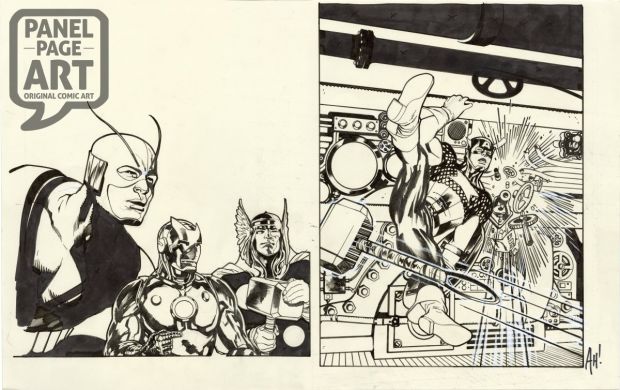 Adam Hughes | Captain America Joins the Avengers - 80Th Anniversary | Panel Page Art