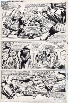 John Buscema | Sub-Mariner 1 Page 5 | Panel Page Art