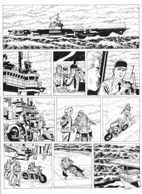 Le Bras Andrã© | Planche originale 4 BUCK DANNY (classic) tome 9 - Le Vol du Rapier - | Galerie Napoléon