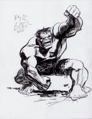Kyle Baker | Hulk Smash Ink Art Commission - Signed 2025 W/Coa | Anthony’s Comic Book Art