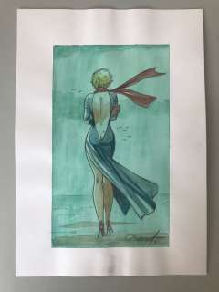 Renaud - Dessin original Ã  aquarelle - Couverture 4éme plat - Jessica Blandy | Catawiki