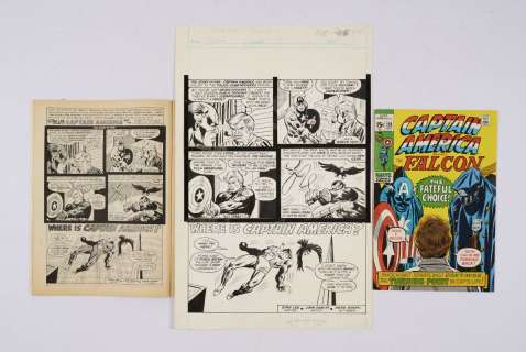 Super Spider-Man (UK issue 1978) pg 12 original artwork of Captain… | Comic Book Auctions ltd