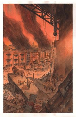 Henrichon Niko | Illustration originale Pride of Bagdad | Galerie Napoléon