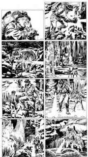 KLINE. Â« La Bête des Abîmes Â». Encre de Chine noire sur carton pour la