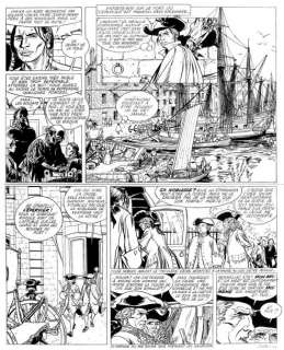 Pellerin. Patrice. (Né En 1955) | PELLERIN. Patrice. Â«L’EpervierÂ». Encre de Chine pour la planche 35 du& | Tessier Sarrou