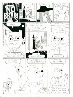 Simon Hanselmann | No Brains Zine (2016) Page One of a 2 Page Story- (Published Seeds And Stems..Megahex) Page 1 | Scott Eder