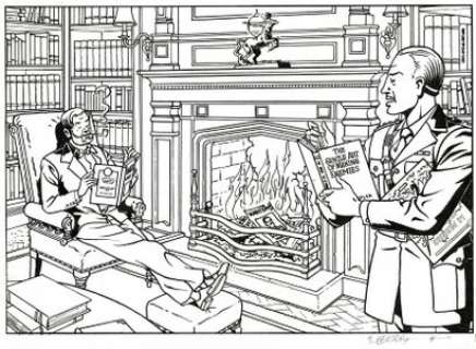 Teun Berserik | Blake et Mortimer, Le dernier Espadon, dessin original Ã … | Septimus