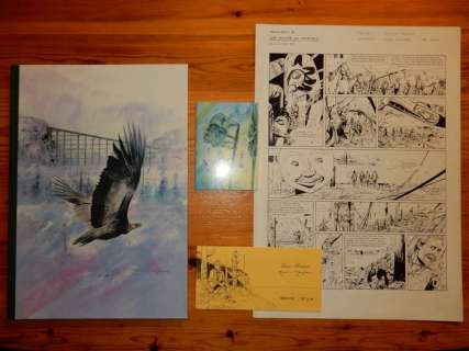 Marc-Renier (Warnauts, Marc-Renier) - Original page + album - Jackson 4 - In het spoor van de Butler-expedtie - Large hc with cloth spine - 1st edition - (1997) | Catawiki