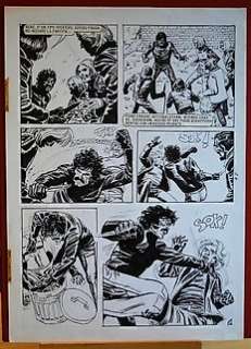 Fernandez, Enrique - original plate for Lanciostory â€˜Larry Mannino Distretto 36‘ 