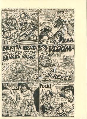 S. Clay Wilson | Zap Comix #5 Page 4 of 7 Complete Story "Ruby the Dyke Meets Weedman" Original Art (Print Mint, 1970) Issue 5 Page 4 | Scott Eder