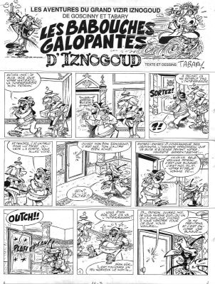 Tabary | IZNOGOUD, planche originale 1 Les babouches galopantes d’Iznogoud | Galerie Napoléon