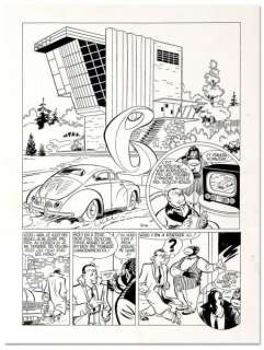 Chaland (Yves) - CHALAND BOB FISH. Planche 8 bis pour cet album publié en 1981 par Les