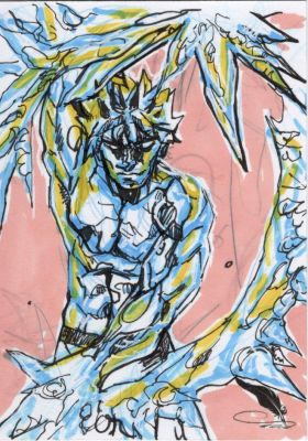 Daimon Hampton | Tdart 2026 X-Men Sketch Card Drop #52 - Iceman | TDArt