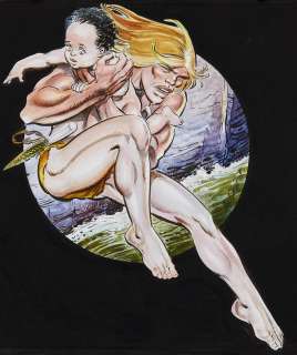 Chéret André (1937-2020) | Couverture de l’intégrale de Rahan, tome 37 | Tajan