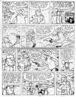 TILLIEUX. Â« Gil Jourdan Â». Encre de Chine noire pour la planche 21 de | Tessier Sarrou