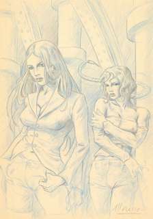 Marc MORENO (né en 1... - Lot 554 - * Le Régulateur Mine de plomb et crayon bleu sur papier...