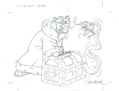 Prince John & Sir Hiss - Robin Hood - Original Production Page - Josep Maria Cardona | Catawiki