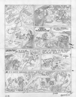 Batem. Planche originale Marsupilami | BDEnchères