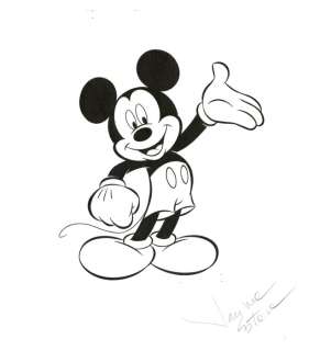 Happy Mickey Mouse - Original Drawing - Jaume Esteve - 50x35 cm | Catawiki